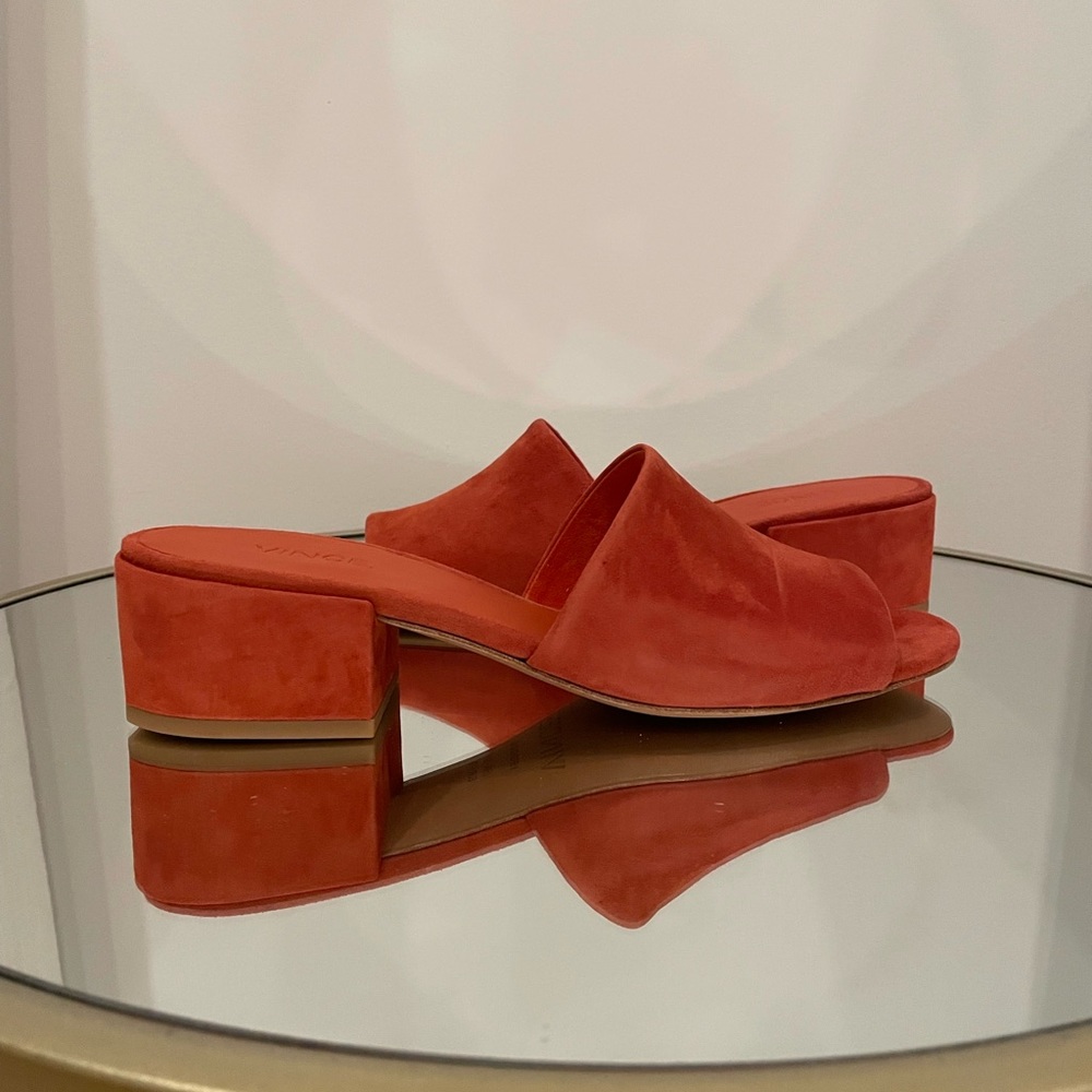 Vince. Block Heel Slides